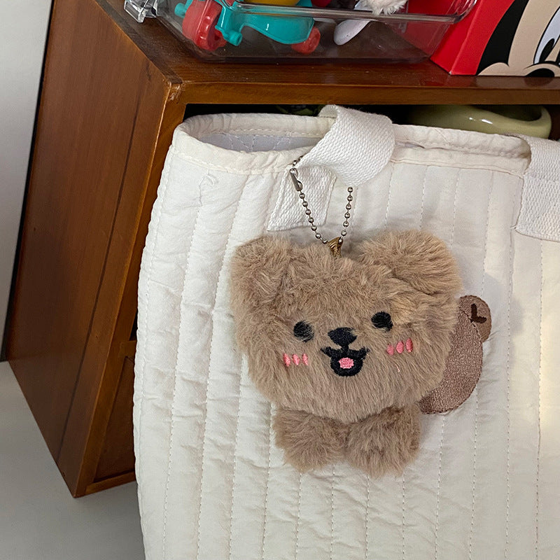 Wholesale Shy Plush Teddy Bear Keychain